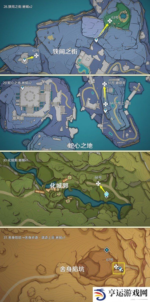 原神蜥蜴尾巴采集地点 原神蜥蜴尾巴采集路线
