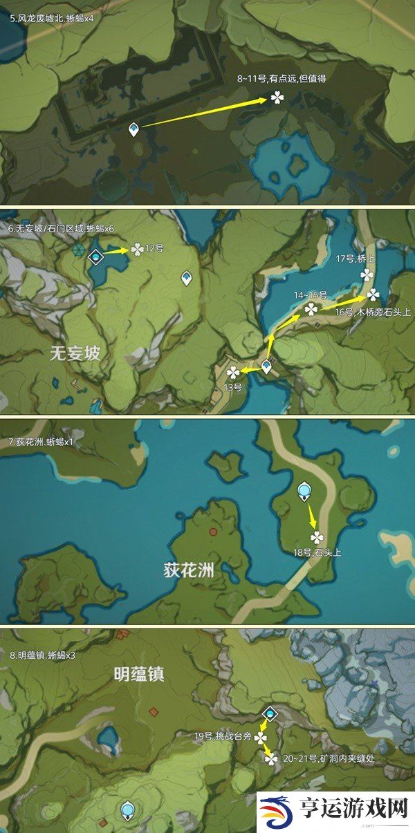 原神蜥蜴尾巴采集地点 原神蜥蜴尾巴采集路线