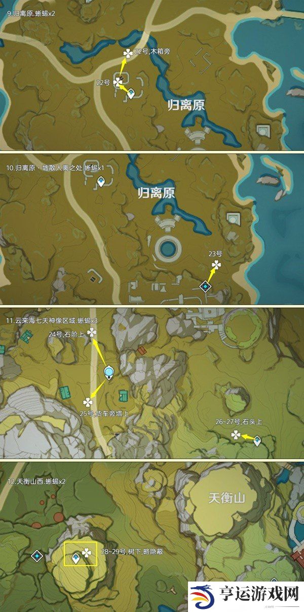 原神蜥蜴尾巴采集地点 原神蜥蜴尾巴采集路线