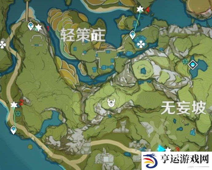 原神石珀采集路线图 原神石珀最佳采集路线分享