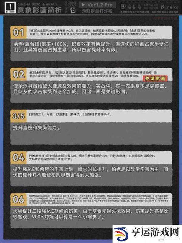 绝区零柏妮思角色攻略 绝区零柏妮思前瞻养成攻略