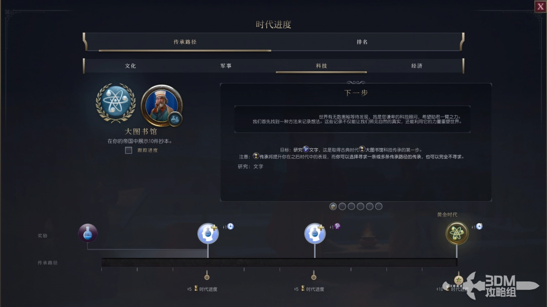 文明7科技建设传承不同时代目标介绍