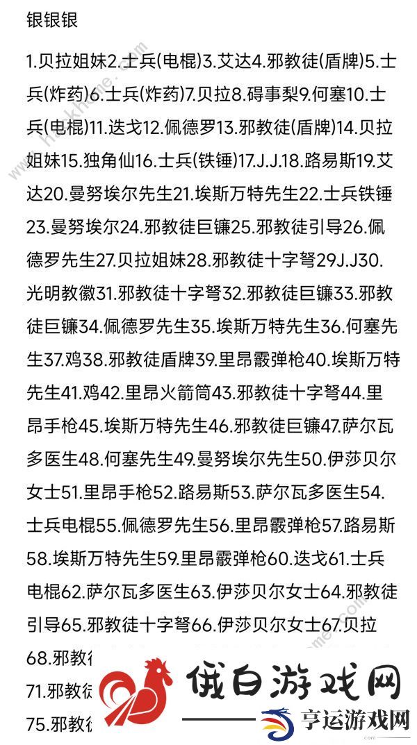 生化危机4重制版扭蛋币配方大全 扭蛋币挂件出货概率一览图片4