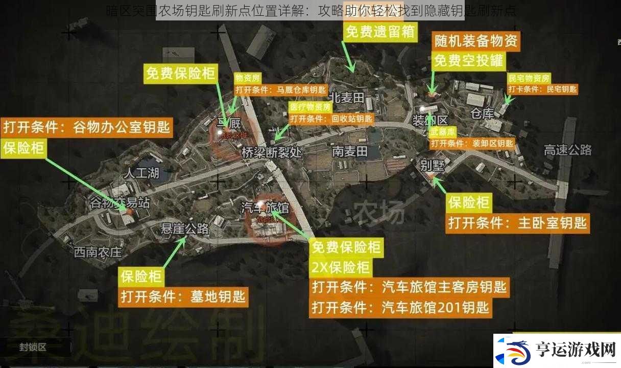 暗区突围农场钥匙刷新点位置详解：攻略助你轻松找到隐藏钥匙刷新点