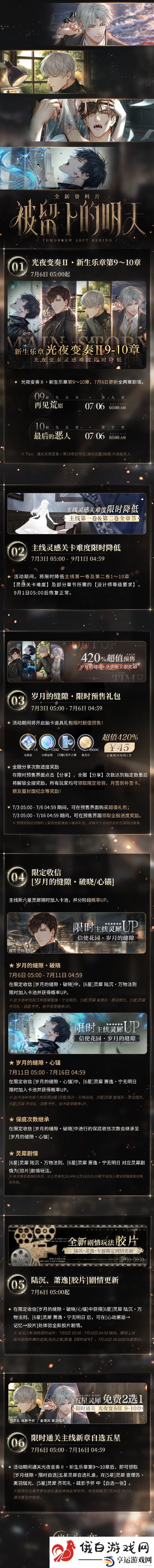 《光与夜之恋》被留下的明天活动玩法介绍