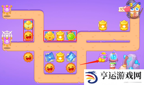 保卫萝卜4阿波与魔法宝藏第61关怎么通关 第61关通关攻略大全