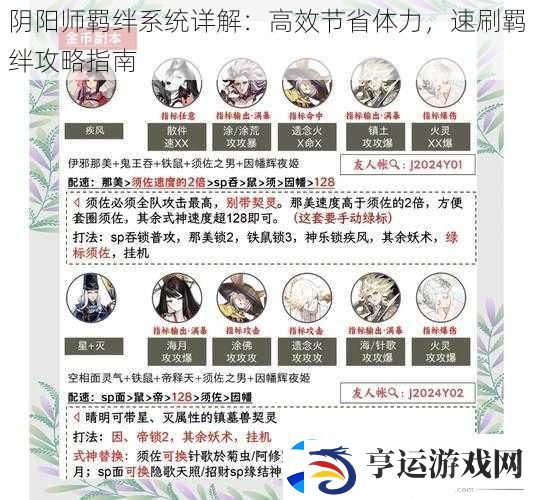 阴阳师羁绊系统详解：高效节省体力-速刷羁绊攻略指南