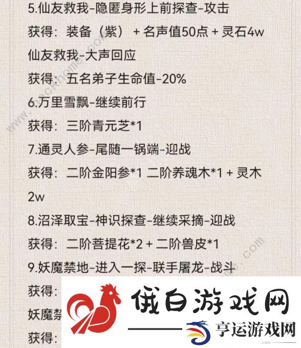 最强祖师秘境奇境攻略大全 全秘境奇境触发奖励一览图片2