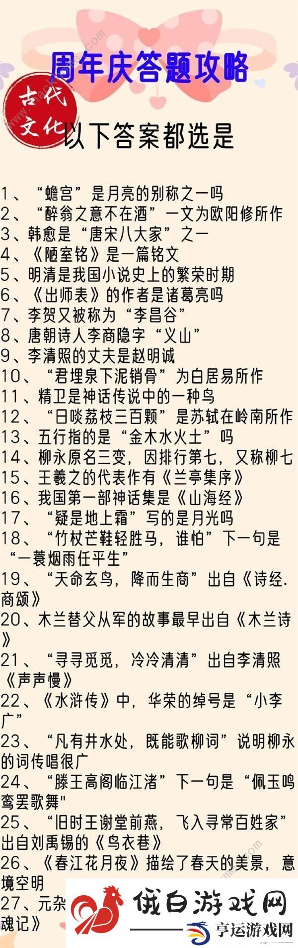 盛世芳华紫禁谜集答题答案大全 二周年紫禁谜集答题题目总汇图片8