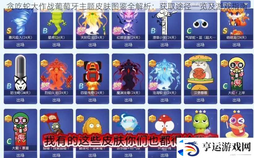 贪吃蛇大作战葡萄牙主题皮肤图鉴全解析：获取途径一览及游戏指南